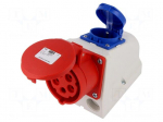 Connector: AC supply 3-phase | socket | female | 16A | 400VAC | IP44