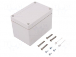 Enclosure: multipurpose | X: 82mm | Y: 122mm | Z: 85mm | TG PC | grey | IK08
