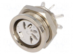 Socket | DIN | female | PIN: 5 | Layout: 180&deg; | for panel mounting,screw