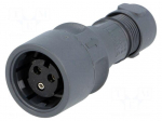 Connector: circular | plug | female | PIN: 3 | Buccaneer 6000 | UL94V-0