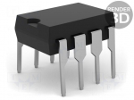 Optocoupler | THT | Channels: 1 | Out: Schmitt trigger | 40Mbps | DIP8