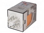 Relay: electromagnetic | DPDT | Ucoil: 230VAC | 10A/250VAC | 10A/30VDC