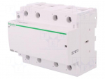 Contactor: 4-pole installation | NO x4 | 230&divide;240VAC | 100A | DIN | ICT
