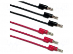 Set of test leads | Urated: 30V | Inom: 15A | red and black