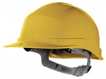 Protective helmet | adjustable | Size: 53-63mm | yellow | -10&divide;50&deg;C
