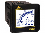 Ammeter | digital,mounting | I AC: 0&divide;5kA | True RMS | on panel | LCD
