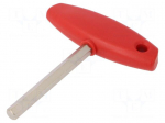 Wrench: hex key | HEX 10mm | Overall len: 138mm | Kind of handle: T