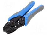 Tools set: for crimping push-on connectors, terminal crimping