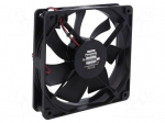 Fan: DC | axial | 12VDC | 120x120x25mm | 114m3/h | 30dBA | ball | 1900rpm
