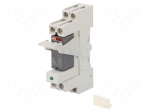 Relay: interface | DPDT | Ucoil: 24VAC | for DIN rail mounting | CR-P