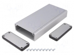 Enclosure: with panel | 1455 | X: 78mm | Y: 27mm | Z: 160mm | aluminium
