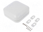 Enclosure: multipurpose | X: 120mm | Y: 120mm | Z: 45mm | polycarbonate