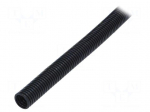 Protective tube | Size: 12 | polyamide 6 | black | L: 50m | PCL | PMAFLEX