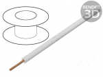 Wire | LiY | stranded | Cu | 0.25mm2 | PVC | white | 100V | 50m | Class: 5