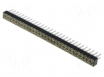 Connector: pin strips | socket | female | PIN: 60 | THT | straight | 2mm