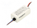 Power supply: switching | LED | 8W | 11&divide;23VDC | 350mA | 90&divide;264VAC | IP42