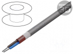 Wire | silicone | SiHF | 2x1mm2 | Cu | stranded | brown-red | 300V,500V