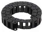 Cable chain | 10 | Bend.rad: 28mm | L: 1006mm | non-openable frames