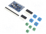 DC-motor driver | Motoron | I2C | Icont out per chan: 2A | Ch: 3