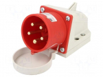 Connector: AC supply 3-phase | socket | male | 32A | 400VAC | IEC 60309
