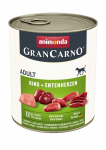 ANIMONDA GranCarno Adult Beef and duck hearts - wet dog food - 400g
