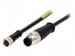 Cable: for sensors/automation | M12,M8 | PIN: 4 | unshielded | Len: 5m