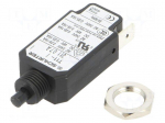 Circuit breaker | Urated: 240VAC | 48VDC | 0.7A | SPST | Poles: 1 | screw