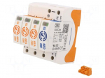 Surge arrester | Type 2 | Poles: 3+NPE | 20kA | 280VAC | -40&divide;80&deg;C | IP20