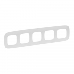 Plate Valena Allure - 5 gang - white