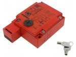 Safety switch: bolting | XCSE | NC + NO | IP67 | metal | red | 24VDC | 2kN