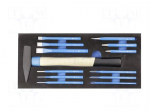 Tools set: general purpose | in a foam tray | 10pcs.