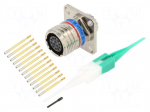 Connector: military | socket | female | PIN: 13 | straight | crimped