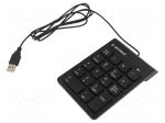 Keyboard | black | USB A | numeric,wired | 1.45m