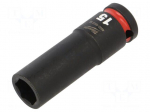 Socket | socket spanner,impact | HEX 15mm | 1/2" | long