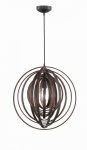 Trio-Lighting Boolan  E27 brown piekaramā lampa