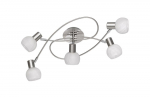 Trio Antibes spotlight 5-pc E14 brushed steel gaismeklis R60175007 4017807353648