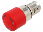 Switch: emergency stop | 22mm | Stabl.pos: 2 | red | IP66,IP67,IP69K
