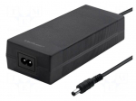 Power supply: switching | 24VDC | 5A | Out: 5,5/2,5 | 120W | 220&divide;240VAC