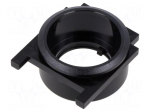 Button holder | 22mm | 61 | &Oslash;22.3mm | Face dim: &Oslash;25mm | Body: black