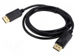 Cable | DisplayPort plug,both sides | Full HD 1080p | Len: 1.8m