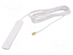 Antenna | GSM | 0dBi | L: 116mm | Len: 2.5m | male,SMA | Colour: white
