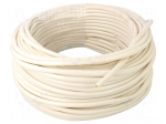 Insulating tube | PVC | white | -20&divide;80&deg;C | &Oslash;int: 3mm | Wall thick: 0.5mm