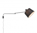Trio-Lighting Baldo  E27 matt black sienas lampa