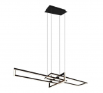 Trio Salinas LED piekarama lampa matt black brushed steel 320310332 4017807487923