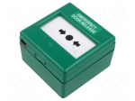 Safety switch: evacuation switch | CXM | SPDT | IP24 | ABS | green | 3A