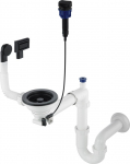 Siphon for 1-bowl granite sink - Space-Saver