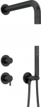 Concealed shower set with hand shower