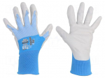 Protective gloves | Size: 11,XXL | blue/white | nitryl,polyester