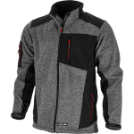 Jalan&otilde;ud, t&ouml;&ouml;riided | Isikukaitsevahendid // T&ouml;&ouml;-, kaitse-, k&otilde;rgn&auml;htavusega riided // Kurtka sweter wstawki soft., szaro-czarna, "m", ce, lahti
