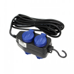 Elektrimaterjalid | Kaablid, Jaotuss&uuml;steemid ja T&ouml;&ouml;riistad // Elektri laiendid, Pikendusjuhtmete, hajutuste ja UK ja USA adapterite komplekt // Przedłużacz warsztatowy bryzgoszczelny IP44, 4 gniazda (2+2) 2P+Z (schuko), IP44, przew&oacute;d gumowy, H05RR-F  ...